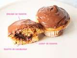 Cupcake beurre de Cacahuète et double Nutella