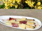 Asperges, speck et parmesan