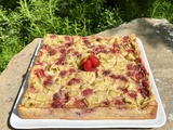 Clafoutis rhubarbe et fraises