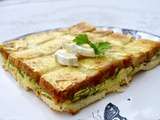 Croque quiche courgette/chèvre