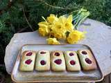 Financier pistache et framboise