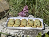 Financier pistache et pépites de chocolat