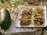 Galette de courgette parmesan et basilic