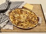 Gratin de crozet aux poireaux et beaufort