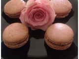Macarons au confit de pétale de Rose