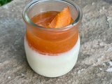 Panacotta au coulis d'abricot