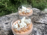 Panacotta de poivron, crumble de parmesan et féta