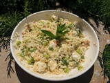 Salade de boulgour aux fèves et amandes