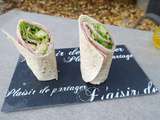 Wrap jambon, avocat et salade