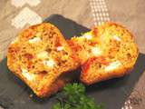 Petits cakes à l’okara d’amandes, tomates séchées et feta