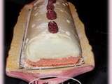 Buche chocolat blanc framboise