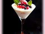 Panna cota light aux fruits