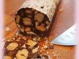 Chococisson ou saucisson  chocolat noisette