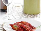 Conchiglionis ricotta epinard, tomates