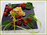 Crêpes légères au Cantal, tomate, crème fraîche et Savora.........+ Anniblog