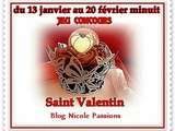 Joli concours  Saint Valentin  chez mon amie Sylvia du blog  Lacaudryfolies 