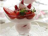 Mousse aux fraises, très aérienne