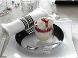 Panna cotta calisson framboises