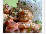 Crevettes adamoises : gingembre et cive