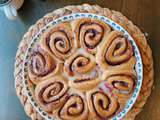 Brioches végétaliennes aux framboises et au «nutella»