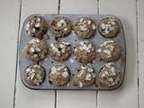 Muffins aux bleuets, aux framboises et aux poires