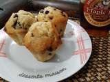 Muffins Sirop d'Erable, flocons d'avoines et chocolat