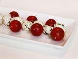 Brochettes apéro façon tomate mozzarella