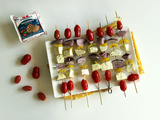 Brochettes d’halloumi aux épices de printemps