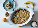 Crumble banane coco