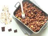 Crumble poires et chocolat au muesli