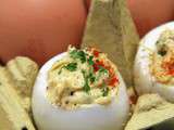 Deviled eggs au roquefort