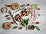 Frisas deux tomates et mozzarella