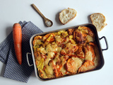 Gratin de courge, carottes et patate douce