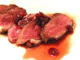 Magrets de canard aux cranberries et porto