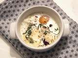 Oeuf cocotte au coulommiers et cranberries