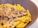 Penne aux champignons et porto