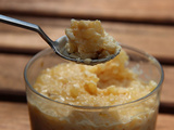 Riz au lait poire caramel au beurre salé