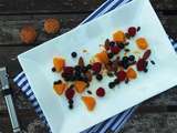 Salade de fruits rouges aux amandes