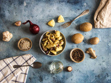Salade de pommes de terre et haricots de la mer