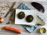 Steaks végétaux à la soupe et flocons d’azuki