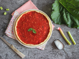 Tarte fraises rhubarbe