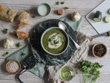 Velouté de courgettes et persil