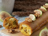 Cake chèvre/miel/figues et noix