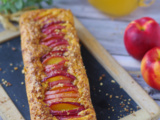 Cake coco/nectarines et flocons d'avoine