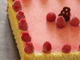 Entremet framboises et chocolat blanc