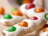 Feux tricolores en m&m's® {Meringues}