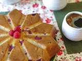 Gâteau aux framboises et ricotta