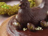 Gâteau tout chocolat pour Pâques