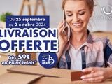 Livraison offerte sur la boutique en ligne à partir de 59€