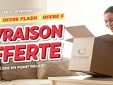 Livraison offerte sur la boutique en ligne {à partir de 59€}